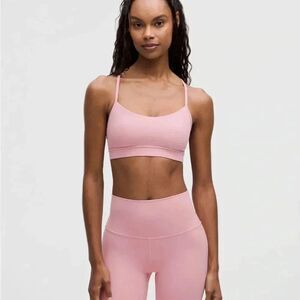 Lululemon Blue Flow Y Nulu bra light support